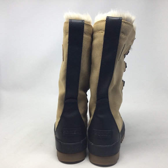 Sorel Women's Tivoli IV Tall Waterproof Insulated Snow Boots in Tan Size 7.5 - Picture 4 of 15
